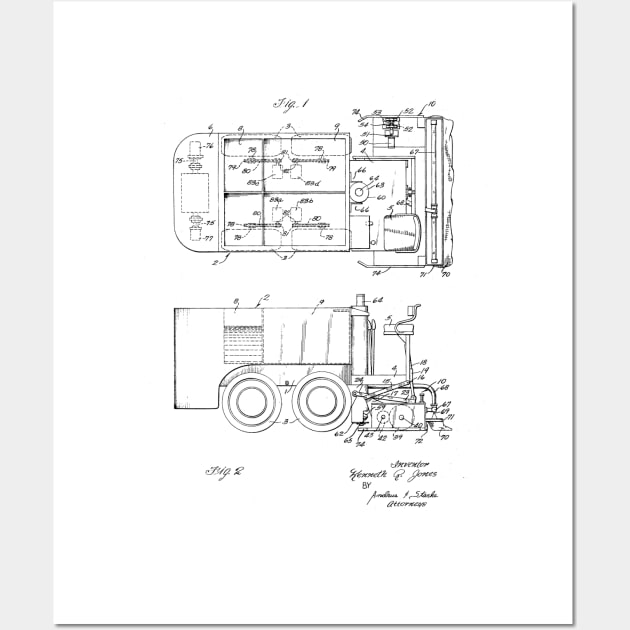 Ice Resurfacing Machine Vintage Patent Drawing Wall Art by TheYoungDesigns